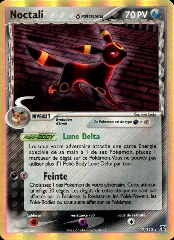 Carte Noctali δ de l'extension EX Espèces Delta, numéro 17/113