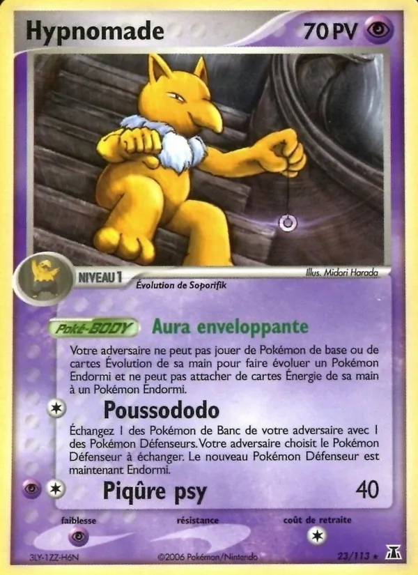 Carte Hypnomade de l'extension EX Espèces Delta, numéro 23/113