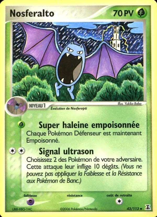 Carte Nosferalto de l'extension EX Espèces Delta, numéro 43/113