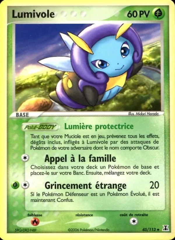 Carte Lumivole de l'extension EX Espèces Delta, numéro 45/113