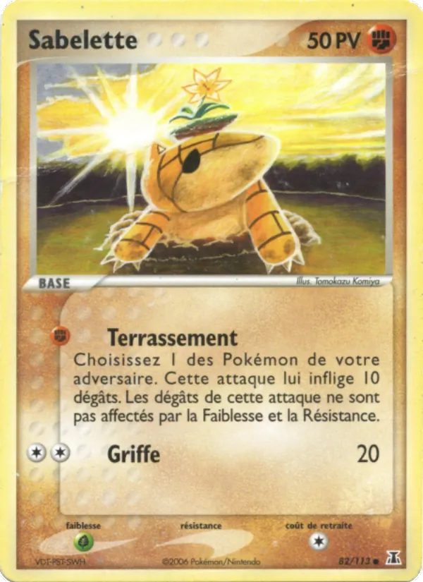 Carte Sabelette de l'extension EX Espèces Delta, numéro 82/113