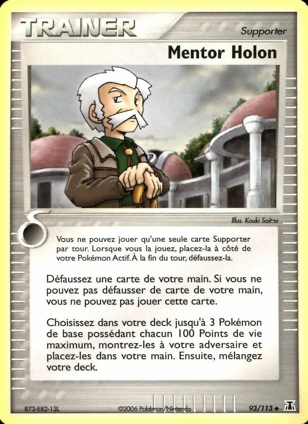 Carte Mentor Holon de l'extension EX Espèces Delta, numéro 93/113
