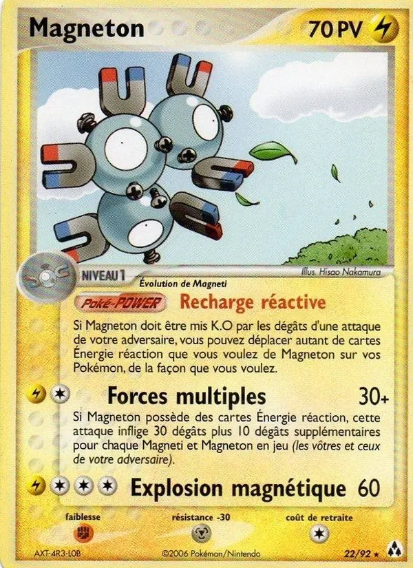 Carte Magnéton de l'extension EX Créateurs de légendes, numéro 22/92