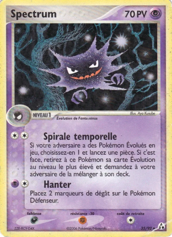 Carte Spectrum de l'extension EX Créateurs de légendes, numéro 35/92