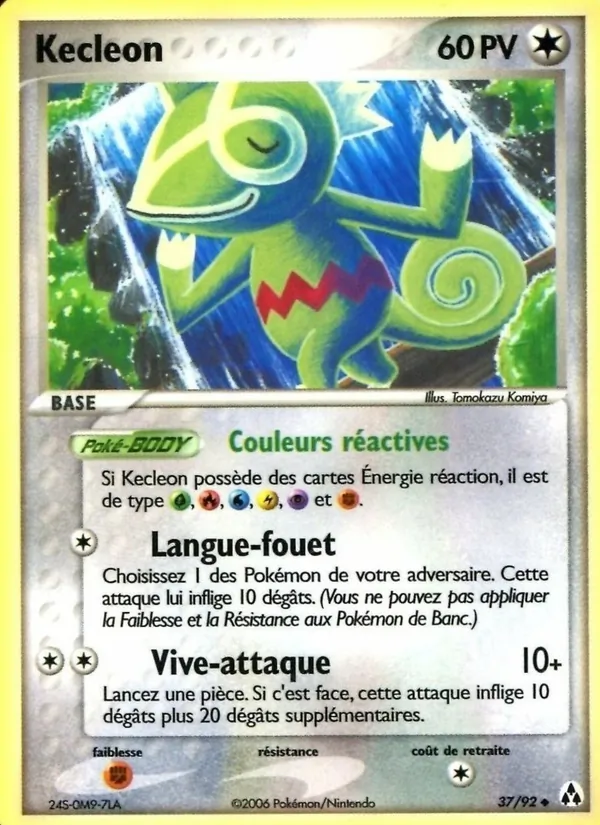 Carte Kecleon de l'extension EX Créateurs de légendes, numéro 37/92