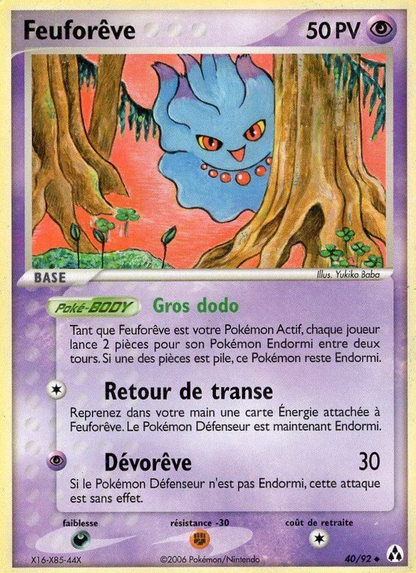 Carte Feuforêve de l'extension EX Créateurs de légendes, numéro 40/92