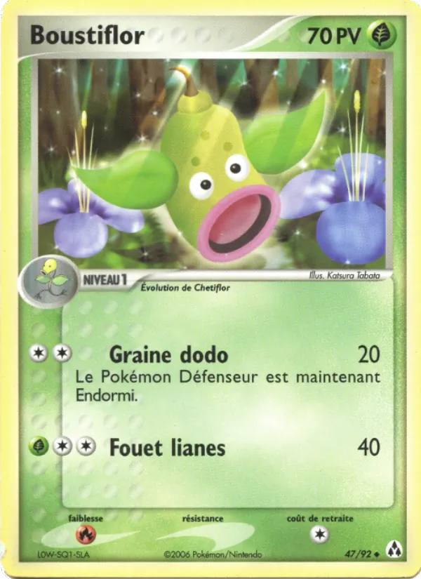 Carte Boustiflor de l'extension EX Créateurs de légendes, numéro 47/92
