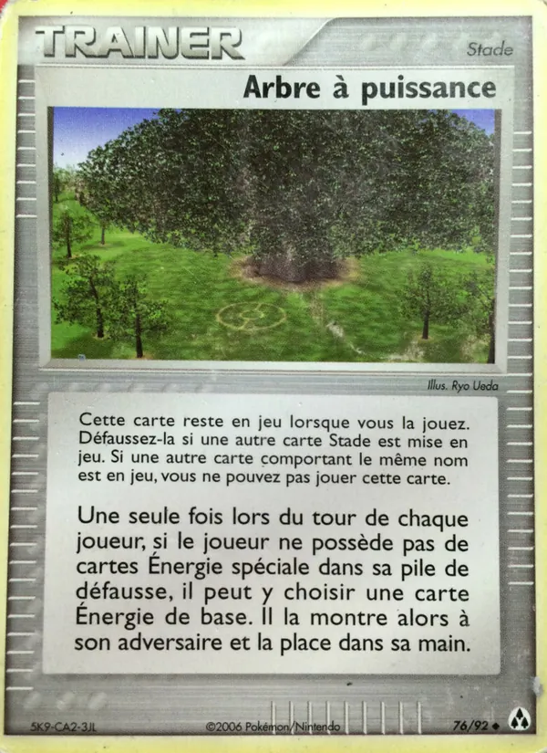 Carte Arbre à puissance de l'extension EX Créateurs de légendes, numéro 76/92
