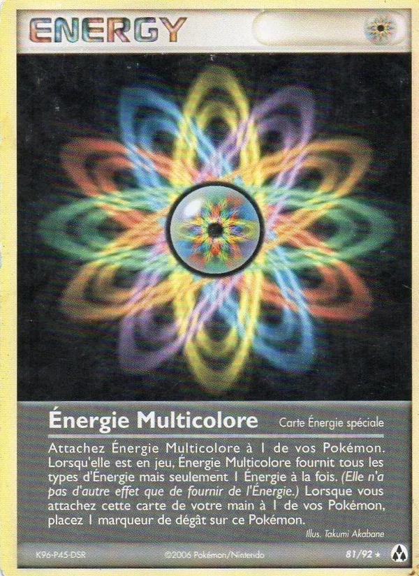 Carte Énergie Multicolore de l'extension EX Créateurs de légendes, numéro 81/92