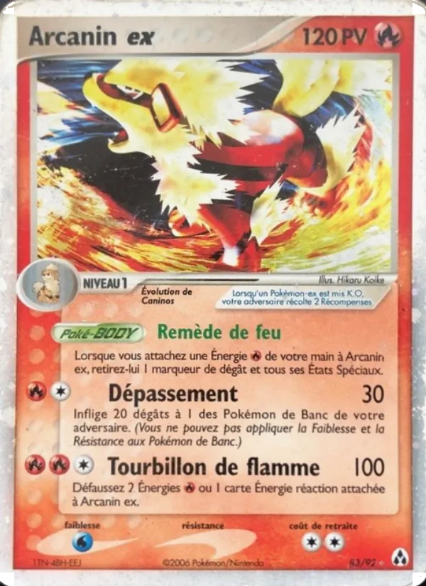 Carte Arcanin ex de l'extension EX Créateurs de légendes, numéro 83/92