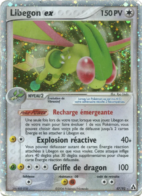 Carte Libegon ex de l'extension EX Créateurs de légendes, numéro 87/92