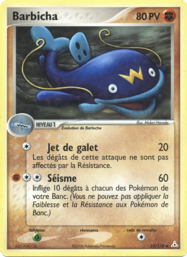 Carte Barbicha de l'extension EX Fantômes Holon, numéro 55/110