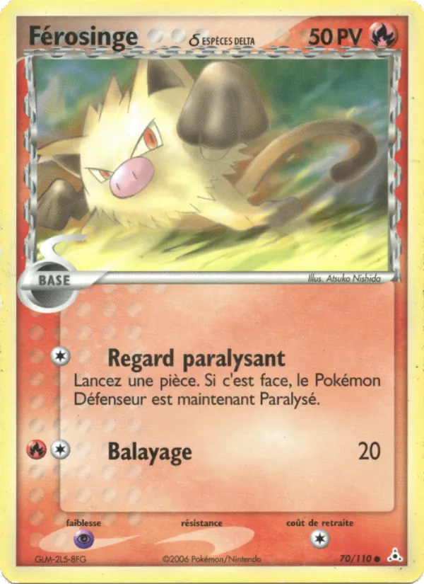 Carte Férosinge δ de l'extension EX Fantômes Holon, numéro 70/110