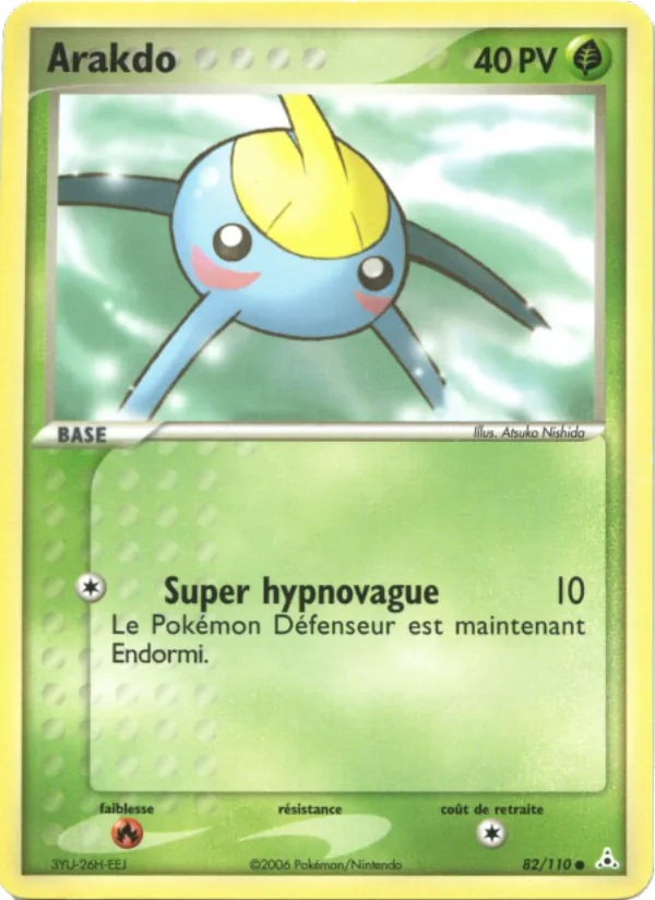 Carte Arakdo de l'extension EX Fantômes Holon, numéro 82/110