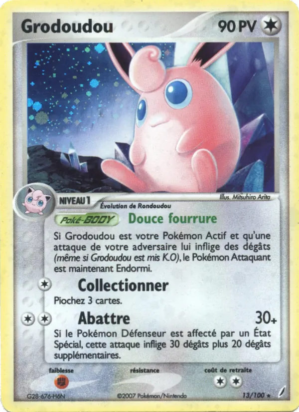 Carte Grodoudou de l'extension EX Gardiens de Cristal, numéro 13/100