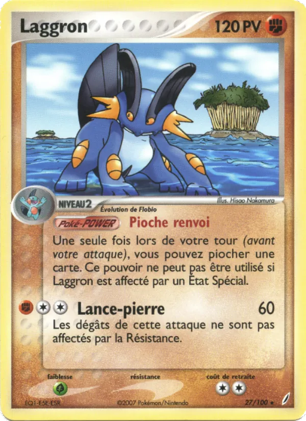 Carte Laggron de l'extension EX Gardiens de Cristal, numéro 27/100