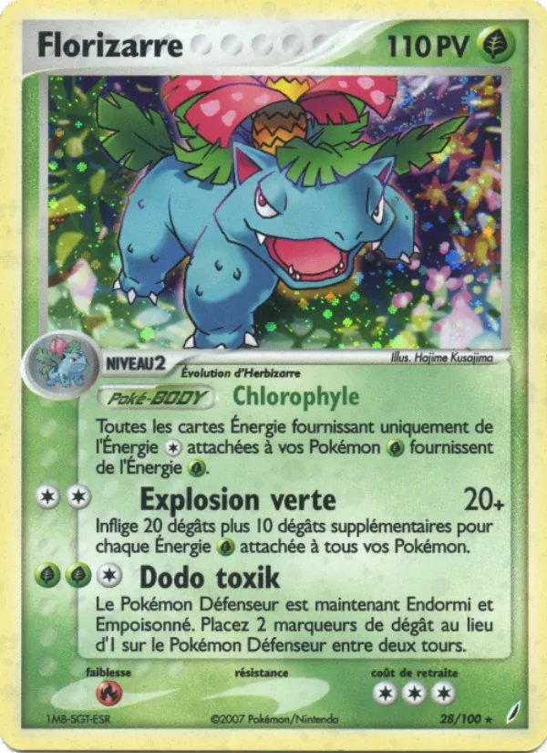 Carte Florizarre de l'extension EX Gardiens de Cristal, numéro 28/100
