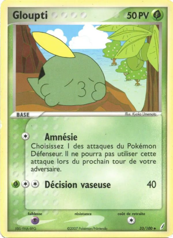 Carte Gloupti de l'extension EX Gardiens de Cristal, numéro 33/100