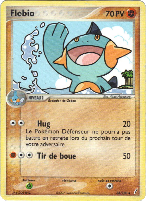 Carte Flobio de l'extension EX Gardiens de Cristal, numéro 38/100