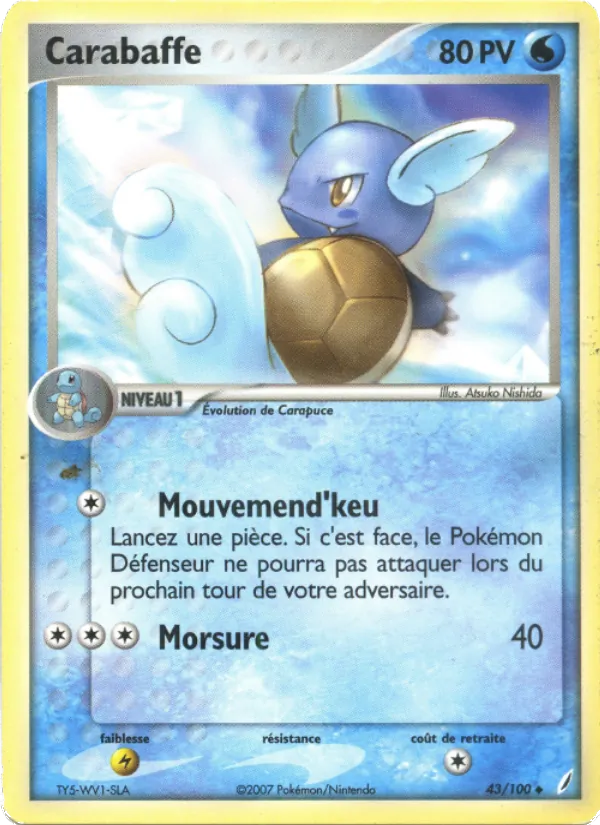 Carte Carabaffe de l'extension EX Gardiens de Cristal, numéro 43/100