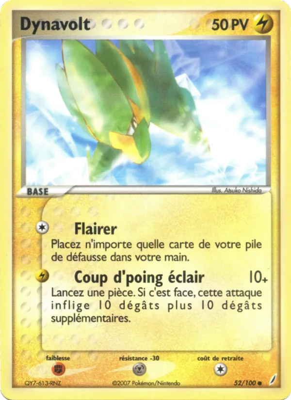 Carte Dynavolt de l'extension EX Gardiens de Cristal, numéro 52/100