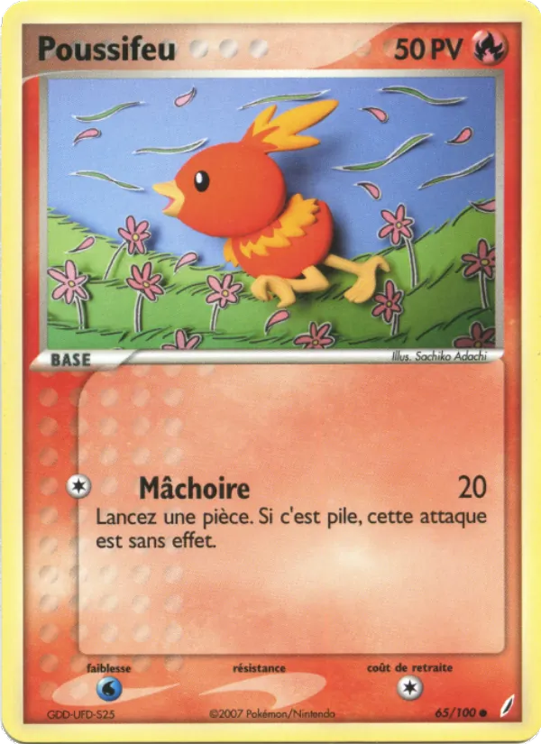 Carte Poussifeu de l'extension EX Gardiens de Cristal, numéro 65/100