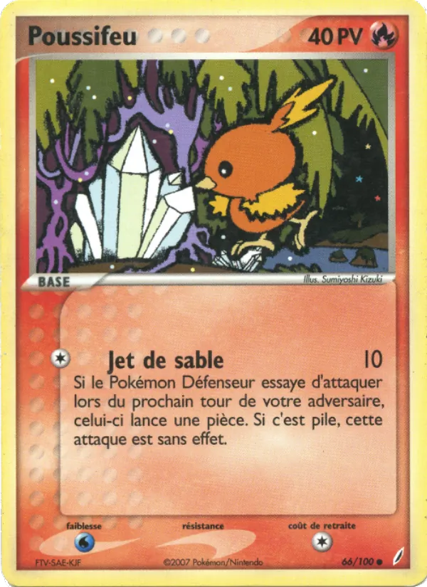 Carte Poussifeu de l'extension EX Gardiens de Cristal, numéro 66/100