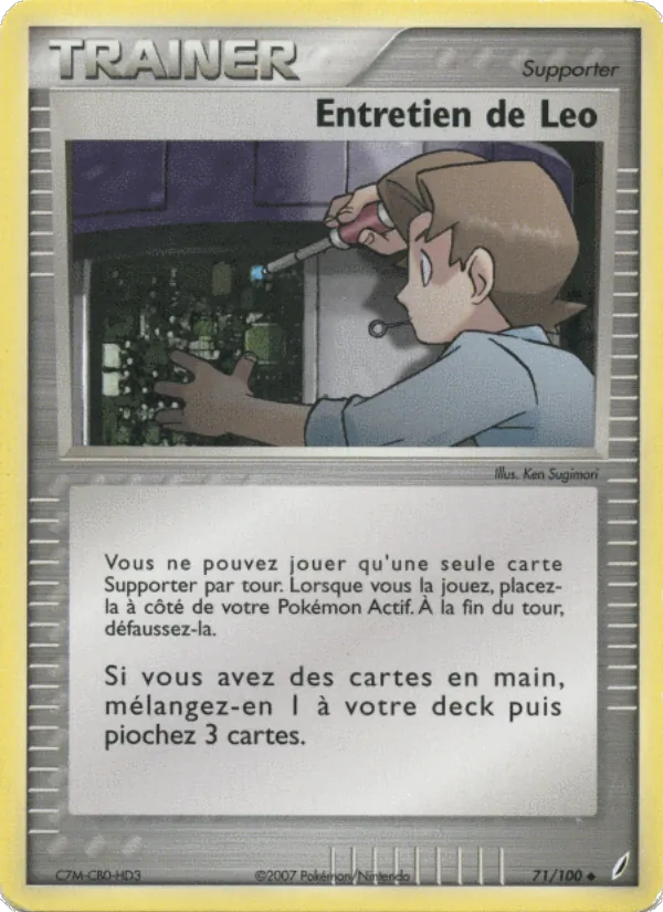 Carte Entretien de Leo de l'extension EX Gardiens de Cristal, numéro 71/100