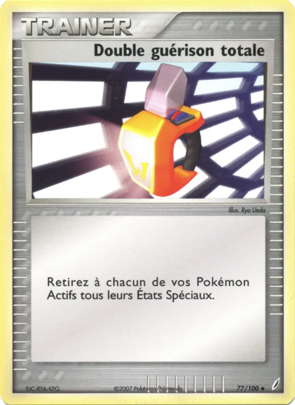 Carte Double guérison totale de l'extension EX Gardiens de Cristal, numéro 77/100