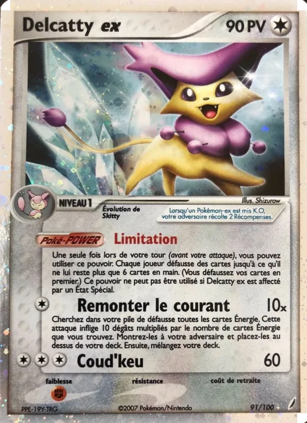 Carte Delcatty ex de l'extension EX Gardiens de Cristal, numéro 91/100
