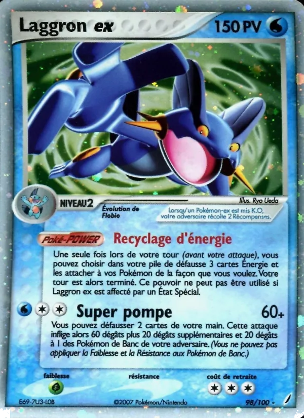 Carte Laggron ex de l'extension EX Gardiens de Cristal, numéro 98/100
