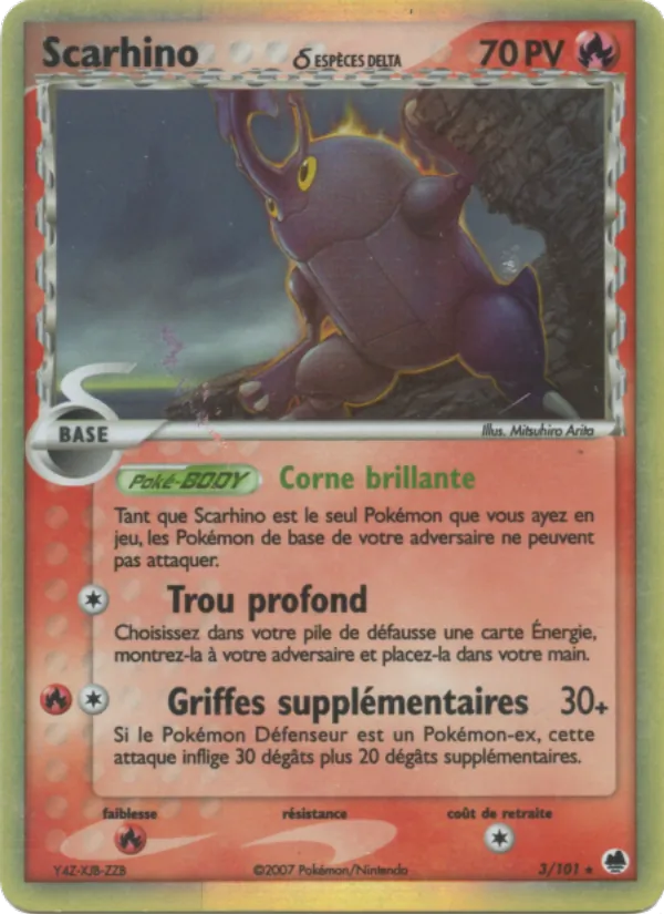 Carte Scarhino δ de l'extension EX Île des Dragons, numéro 3/101