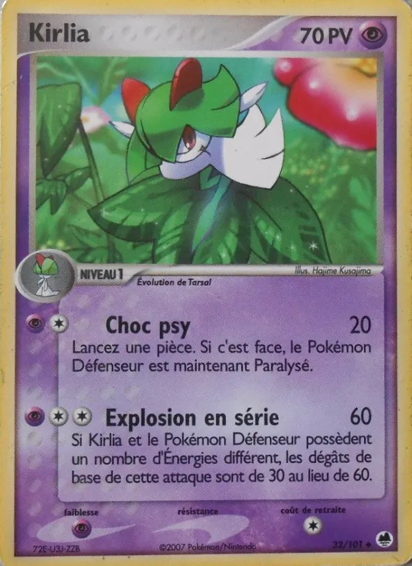 Carte Kirlia de l'extension EX Île des Dragons, numéro 32/101