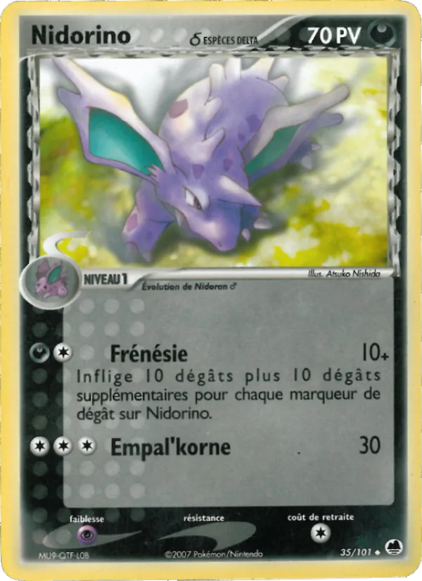 Carte Nidorino δ de l'extension EX Île des Dragons, numéro 35/101