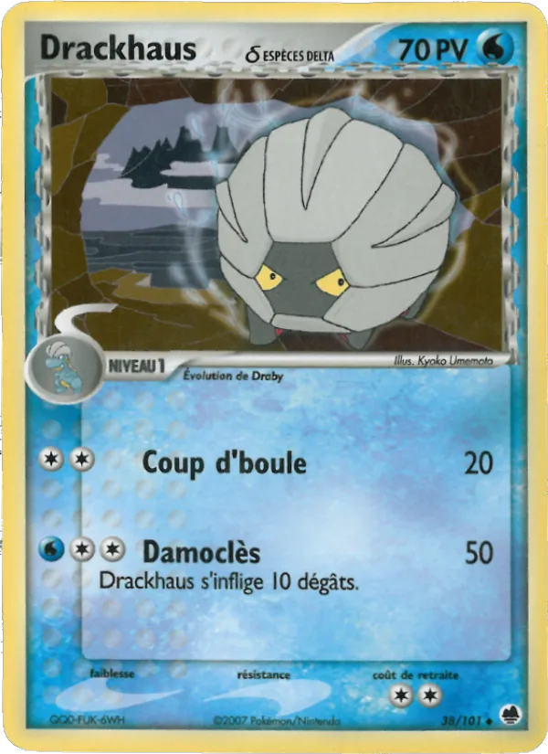 Carte Drackhaus δ de l'extension EX Île des Dragons, numéro 38/101
