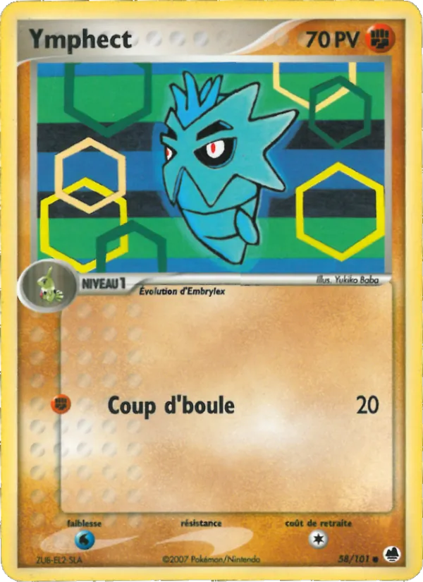 Carte Ymphect de l'extension EX Île des Dragons, numéro 58/101