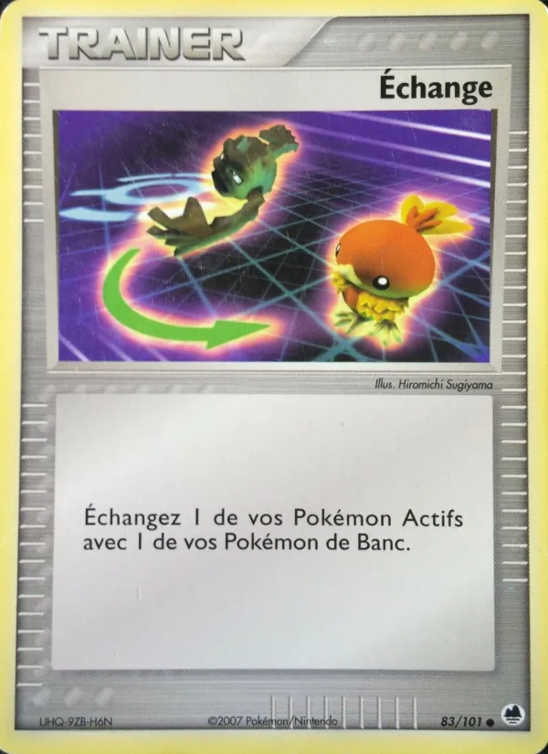 Carte Échange de l'extension EX Île des Dragons, numéro 83/101