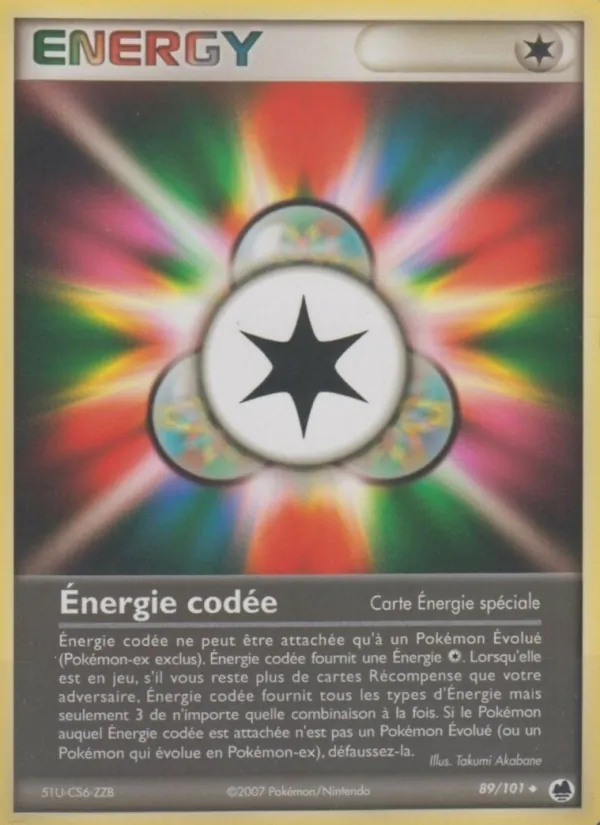 Carte Énergie codée de l'extension EX Île des Dragons, numéro 89/101