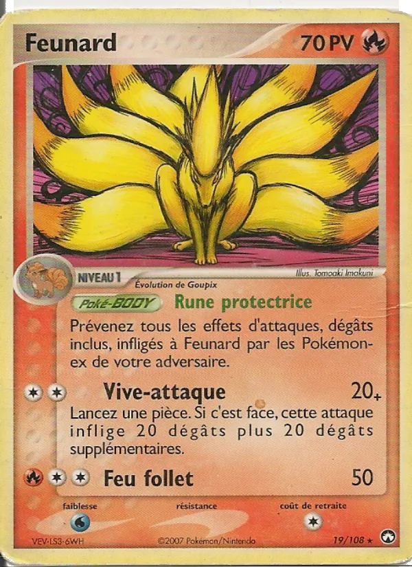 Carte Feunard de l'extension EX Gardiens du Pouvoir, numéro 19/108