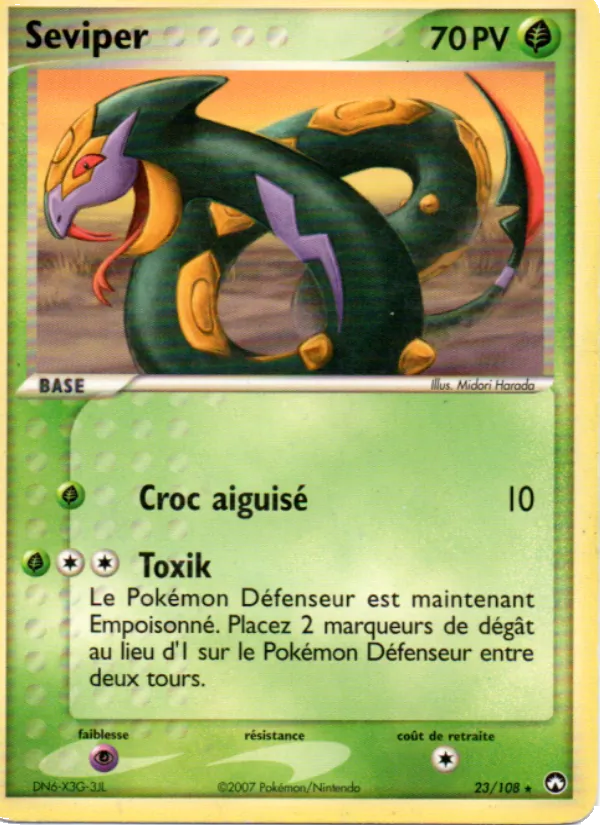 Carte Séviper de l'extension EX Gardiens du Pouvoir, numéro 23/108