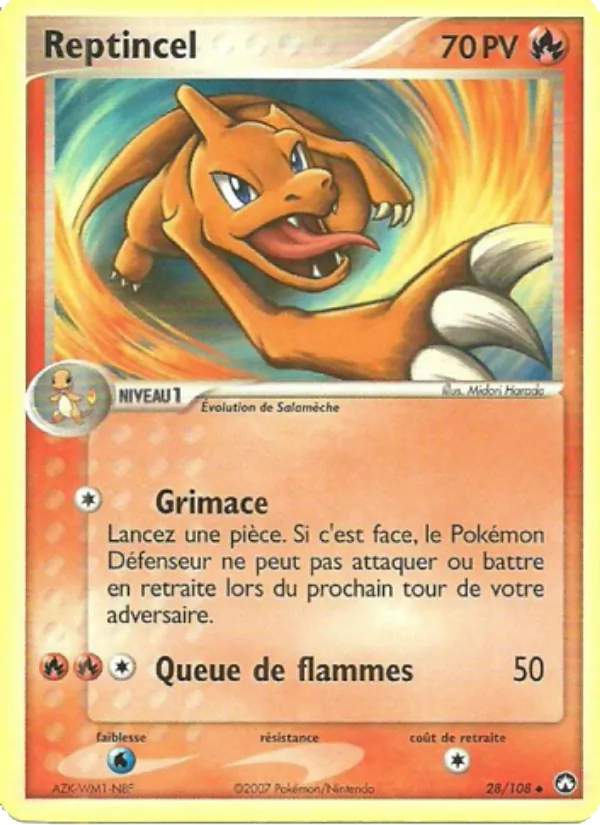 Carte Reptincel de l'extension EX Gardiens du Pouvoir, numéro 28/108