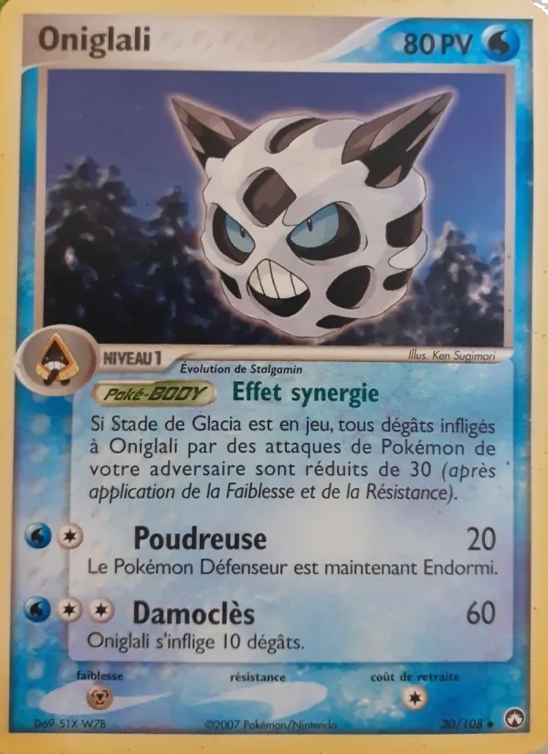Carte Oniglali de l'extension EX Gardiens du Pouvoir, numéro 30/108