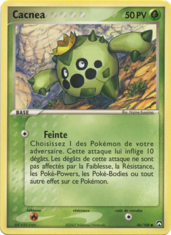 Carte Cacnea de l'extension EX Gardiens du Pouvoir, numéro 46/108