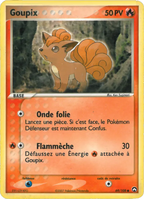 Carte Goupix de l'extension EX Gardiens du Pouvoir, numéro 69/108