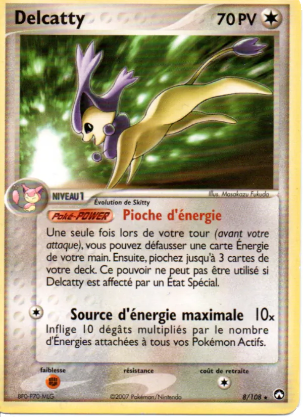 Carte Delcatty de l'extension EX Gardiens du Pouvoir, numéro 8/108
