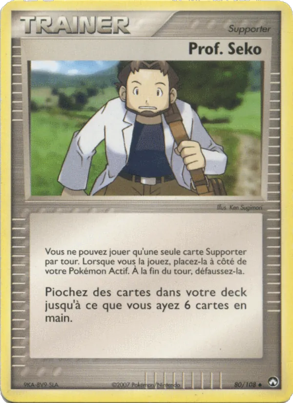 Carte Prof. Seko de l'extension EX Gardiens du Pouvoir, numéro 80/108