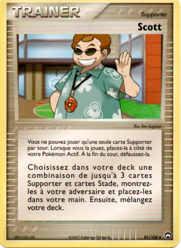 Carte Scott de l'extension EX Gardiens du Pouvoir, numéro 81/108