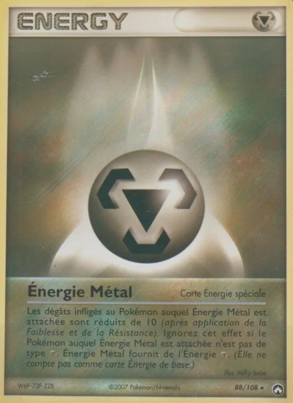 Carte Énergie Métal de l'extension EX Gardiens du Pouvoir, numéro 88/108
