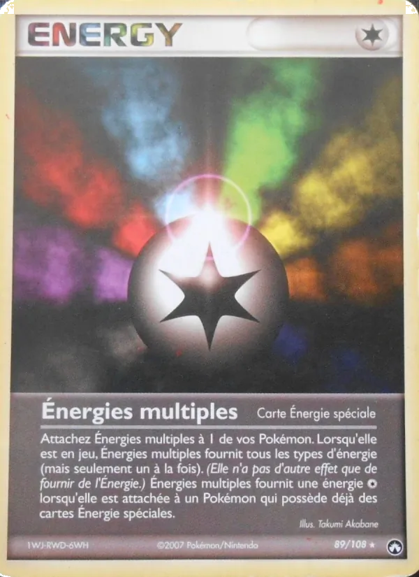 Carte Énergies multiples de l'extension EX Gardiens du Pouvoir, numéro 89/108