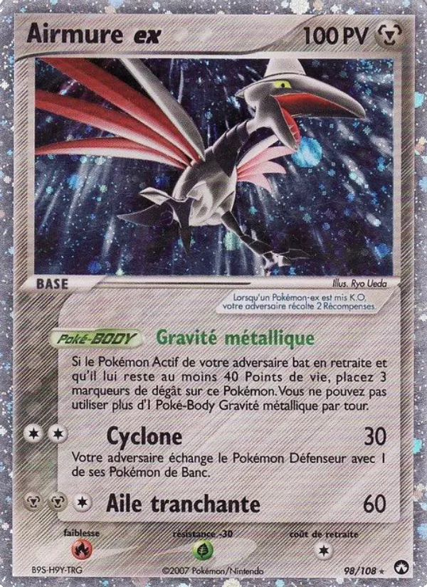 Carte Airmure ex de l'extension EX Gardiens du Pouvoir, numéro 98/108